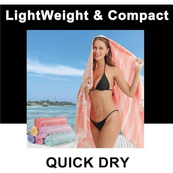 Oversized Quick Dry Beach Towel Sand Free XL Swim Pool Travel Blanket - Picture 2 of 6
